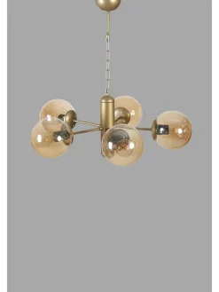Opviq Decken- & Hängeleuchten<Deckenleuchte "Bankok" in Gold - (B)45 x (H)70 cm