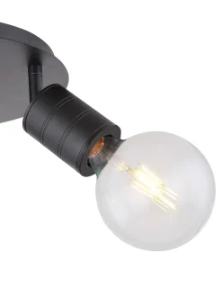 Globo lighting Decken- & Hängeleuchten<Deckenleuchte in Schwarz - (H)16 x Ø 28 cm