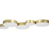Beliani Decken- & Hängeleuchten<Deckenleuchten LUGA in Gold - (W) 54 x (H) 3 x (L) 20 cm