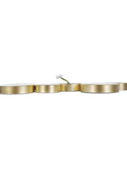 Beliani Decken- & Hängeleuchten<Deckenleuchten LUGA in Gold - (W) 54 x (H) 3 x (L) 20 cm