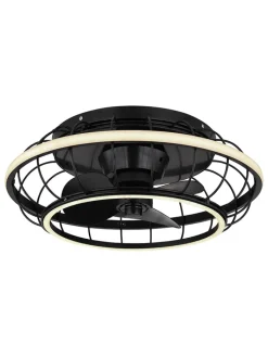 Globo lighting Klima & Haushalt<Deckenventilator in Schwarz - (H)18 x Ø 50 cm