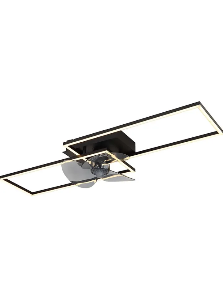 Globo lighting Klima & Haushalt<Deckenventilator "Tatiana" in Schwarz - (B)90 x (H)15 x (T)30 cm
