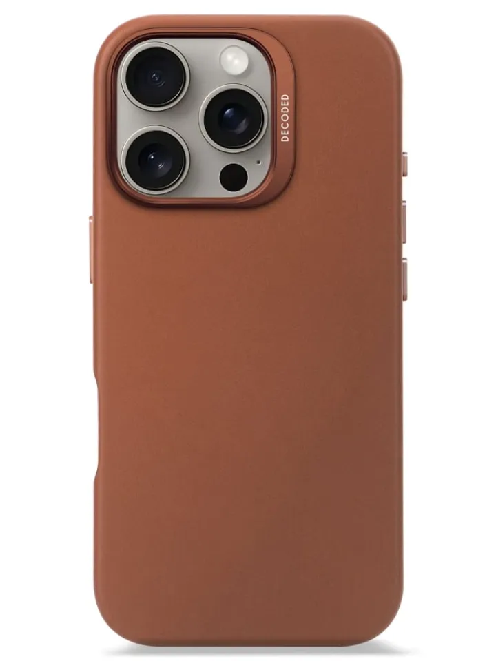 Apple Smartphones & Zubehör<Decoded Leather Case, Cover, , iPhone 16 Pro, 16 cm (6.3"), Braun