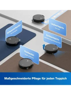 Ecovacs Staubsauger<DEEBOT X8 OMNI BLACK EU Saugroboter in Schwarz