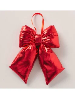 Boltze Wohndekoration<Dekoanhänger "Bowy" in Rot - (H)6,5 cm