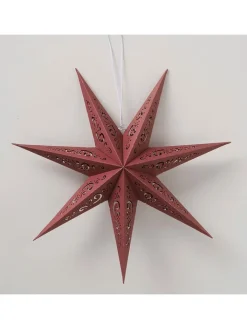 Boltze Wohndekoration<Dekoanhänger "Kassina" in Rot - (H)16,5 x Ø 50 cm
