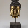 AM Design Dekofiguren & -Objekte<Dekoaufsteller "Buddha" in Gold/ Schwarz - (B)11 x (H)27 cm