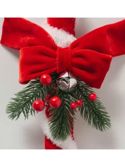 Boltze Weihnachtsschmuck<Dekoaufsteller "Zuckerstange" in Rot - (H)58 cm