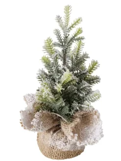 Boltze Künstliche Weihnachtsbäume<Dekobaum "Tanne" in Grün - (H)22 x Ø 12 cm