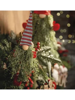 Villa d´Este Dekofiguren & -Objekte<Dekofigur ''Christmas Gnome'' in Grün/ Rot - (L)38 cm