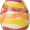 J Line Dekofiguren & -Objekte<Dekofigur "Ei" in Pink/ Orange/ Gold - (H)18,5 x Ø 15 cm