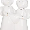 GILDE Dekofiguren & -Objekte<Dekofigur "Emiliel" in Weiß - (B)12,5 x (H)15,5 x (T)6,5 cm