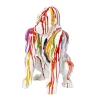 Rétro Chic Dekofiguren & -Objekte<Dekofigur "Gorilla" in Bunt/ Weiß - (H)46 cm