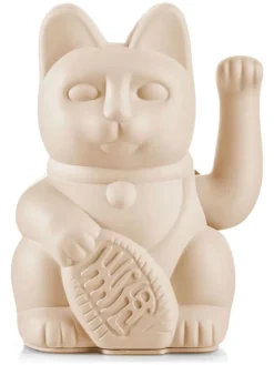 Donkey Dekofiguren & -Objekte<Dekofigur ''Lucky Cat'' in Beige - (B)10,5 x (H)15 x (T)8,5 cm