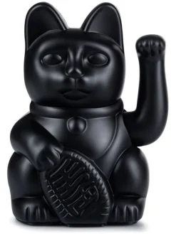 Donkey Dekofiguren & -Objekte<Dekofigur ''Lucky Cat'' in Schwarz - (B)10,5 x (H)15 x (T)8,5 cm