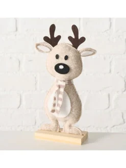 Boltze Dekofiguren & -Objekte<Dekofigur "Mailo" in Creme/ Braun - (H)28 cm