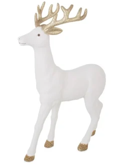Bizzotto Dekofiguren & -Objekte<Dekofigur "Reindeer" in Weiß - (H)45 cm