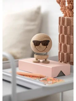Hoptimist Dekofiguren & -Objekte<Dekofigur "Smiley Cool M" in Eiche - (B)7,5 x (H)10 x (T)7,5 cm
