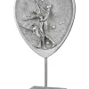 GILDE Dekofiguren & -Objekte<Dekofigur "tanzendes Paar" in Silber - (B)17 x (H)30 cm