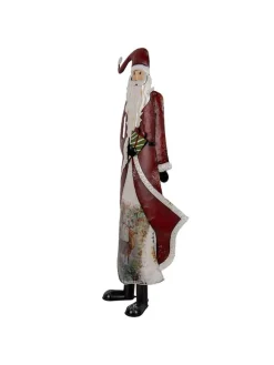 Clayre & Eef Dekofiguren & -Objekte<Dekofigur "Weihnachtsmann" in Rot - (B)33 x (H)85 x (T)16 cm