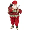 Clayre & Eef Dekofiguren & -Objekte<Dekofigur "Weihnachtsmann" in Rot - (H)28 cm