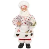 Clayre & Eef Dekofiguren & -Objekte<Dekofigur "Weihnachtsmann" in Weiß/ Rot - (B)15 x (H)28 cm