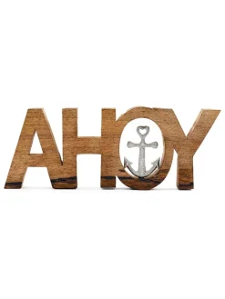 SiL Interiors Dekofiguren & -Objekte<Dekofigur"Ahoy" in Hellbraun - (B)28,5 x (H)11 cm