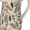 POSIWIO Dekofiguren & -Objekte<Dekokrug in Beige/ Grün - (H)18,5 cm
