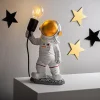 ABERTO DESIGN Lichterketten & Dekobeleuchtung|Lichterketten & Deko-Leuchten<Dekoleuchte "Astronaut" in Weiß - (H)32 cm
