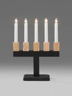 Konstsmide Lichterketten & Deko-Leuchten<Dekoleuchte in Schwarz/ Hellbraun - (B)22,5 x (H)30,2 x (T)8 cm