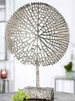 GILDE Dekofiguren & -Objekte<Dekoobjekt "Tree" in Silber - (B)36 x (H)53 cm