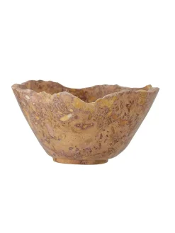 Bloomingville Dekoschalen<Dekoschale "Florin" in Hellbraun - (H)14 x Ø 28 cm