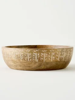 BELLA MAISON Dekoschalen<Dekoschale ''Flowers'' in Hellbraun - Ø 24 cm