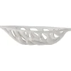 Bloomingville Dekoschalen<Dekoschale ''Foligno'' in Weiß - (B)27 x (H)6 x (T)14 cm