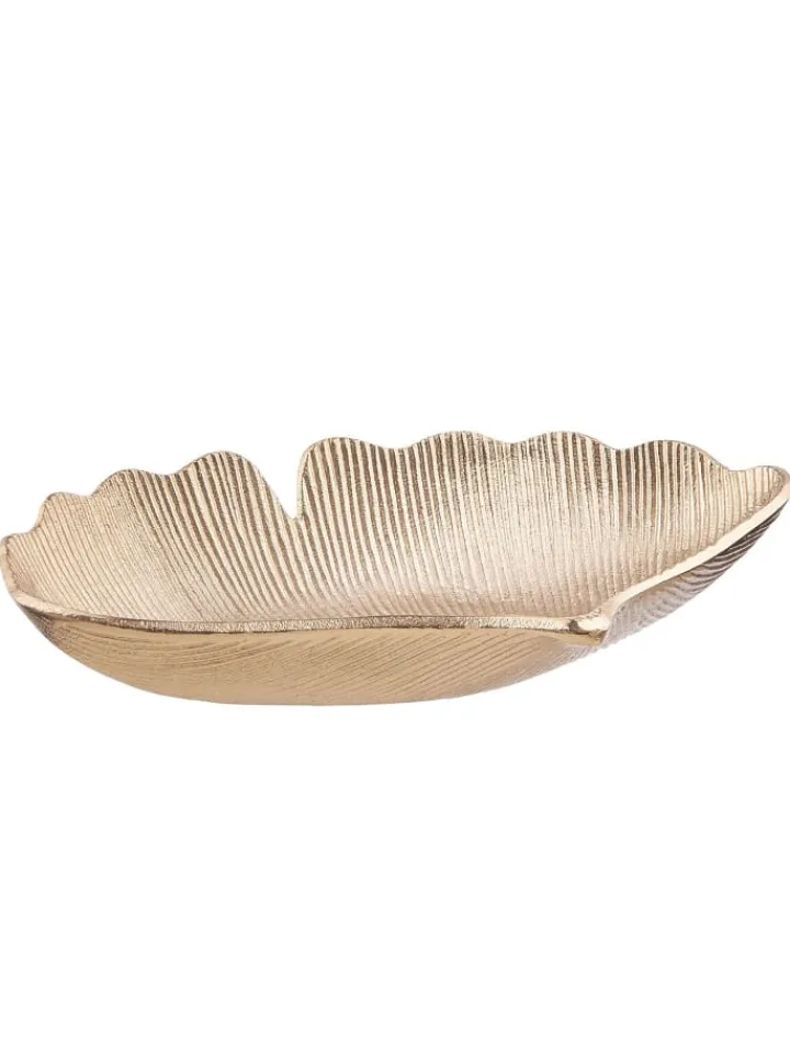 Butlers Dekoschalen<Dekoschale GOLDEN NATURE Ginkoblatt in Gold