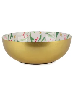 Bizzotto Dekoschalen<Dekoschale "Holly" in Bunt/ Gold - (H)7 x Ø 20 cm