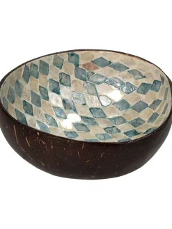 Kersten Dekoschalen<Dekoschale in Braun/ Blau/ Beige - (H)6 x Ø 14 cm