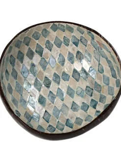 Kersten Dekoschalen<Dekoschale in Braun/ Blau/ Beige - (H)6 x Ø 14 cm