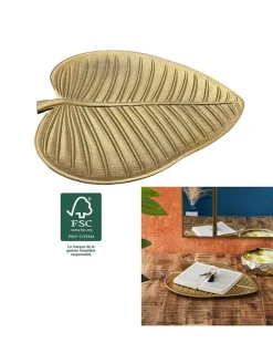 Ethnical Life Dekoschalen<Dekoschale in Gold - (L)37,8 x (B)30,4 cm