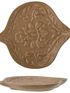 Bloomingville Dekoschalen<Dekoschale "Lizz" in Hellbraun - (L)18 cm