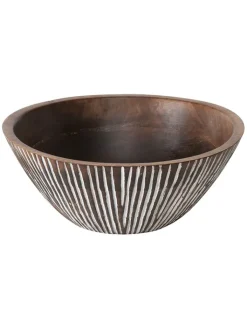 Boltze Dekoschalen<Dekoschale ''Riffley'' in Braun - (H)10 x Ø 25 cm