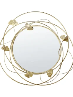 Beliani Spiegel<Dekospiegel ANGLET in Gold - (W) 46 x (H) 49 x (L) 2 cm