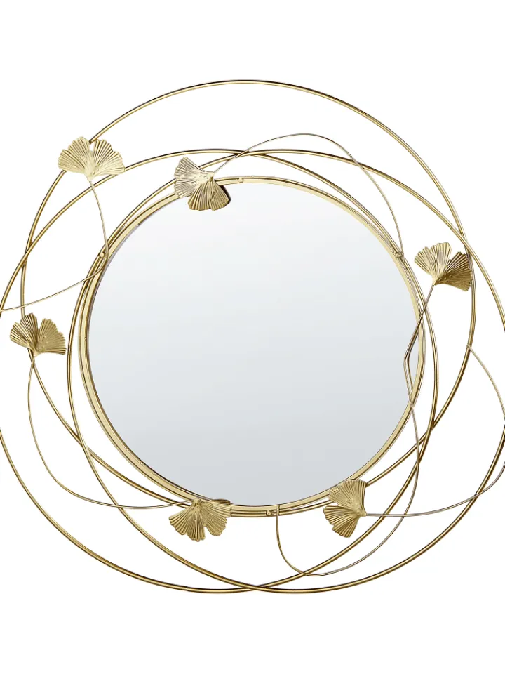 Beliani Spiegel<Dekospiegel ANGLET in Gold - (W) 46 x (H) 49 x (L) 2 cm