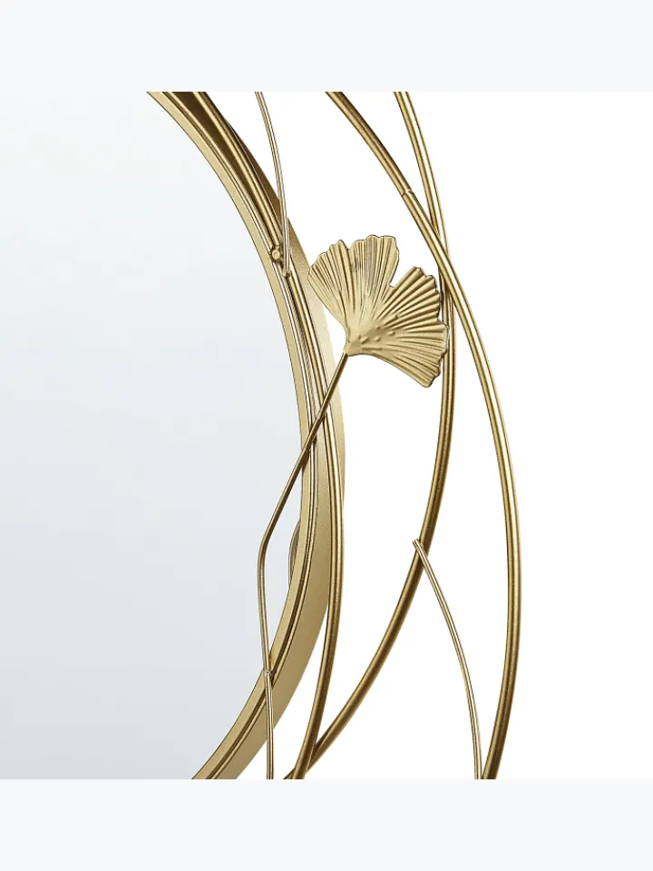 Beliani Spiegel<Dekospiegel ANGLET in Gold - (W) 46 x (H) 49 x (L) 2 cm