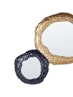 Beliani Spiegel<Dekospiegel CHARNY in Gold/Schwarz - (W) 109 x (H) 44 x (L) 3 cm