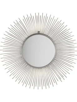 Beliani Spiegel<Dekospiegel CILLY in Silber - (W) 80 x (H) 80 x (L) 3 cm