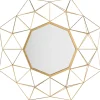 Beliani Spiegel<Dekospiegel GAILLAC in Gold - (W) 80 x (H) 80 x (L) 6 cm