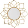 Beliani Spiegel<Dekospiegel MILLY in Gold - (W) 67 x (H) 67 x (L) 4 cm