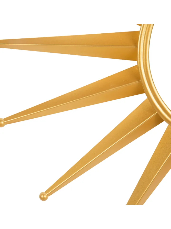 Beliani Spiegel<Dekospiegel PERELLI in Gold - (W) 60 x (H) 60 x (L) 3 cm