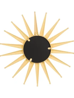 Beliani Spiegel<Dekospiegel PERELLI in Gold - (W) 60 x (H) 60 x (L) 3 cm